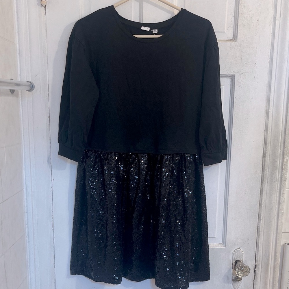 NWT GAP Kids Black sequin dress in size xxl